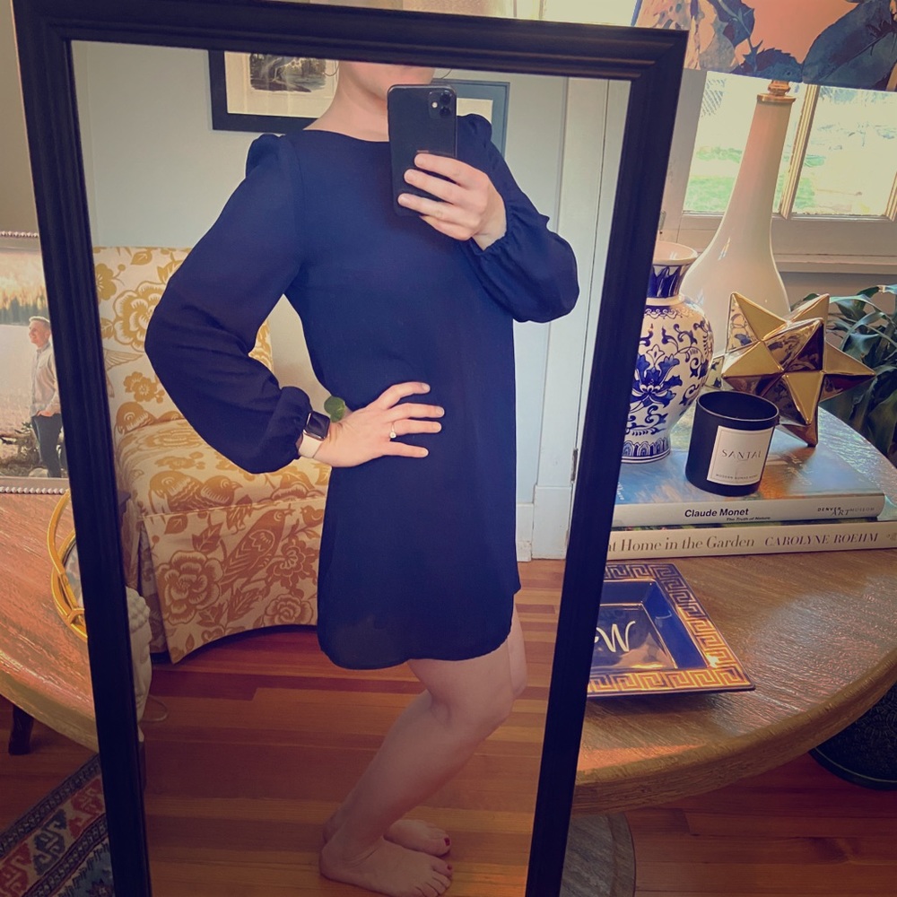 Navy Blue Shift Dress